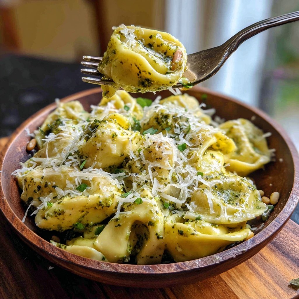 Creamy Pesto Tortellini