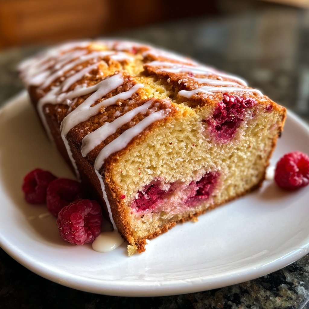 Raspberry Vanilla Yogurt Snack Loaf