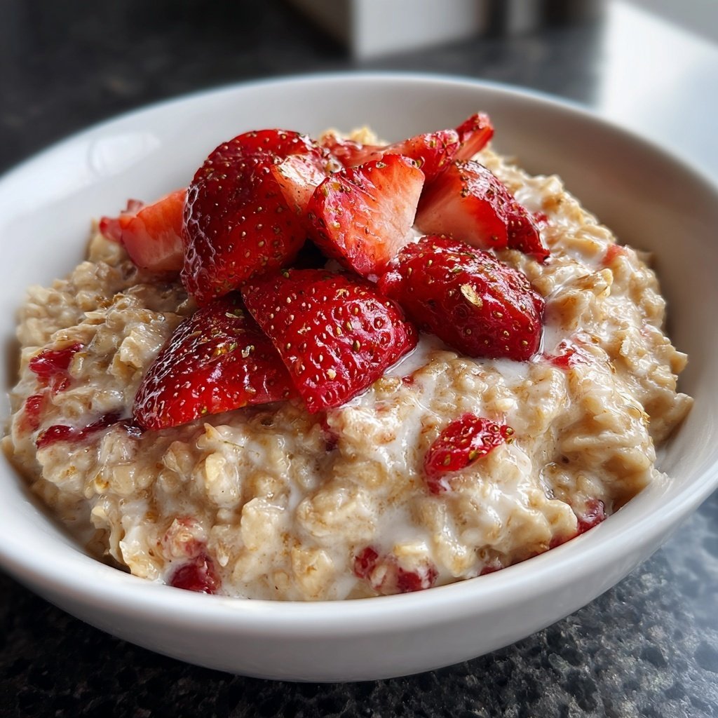 Fresh Strawberry Oatmeal