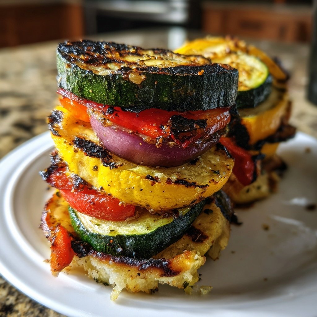 Grilled Vegetable Sliders