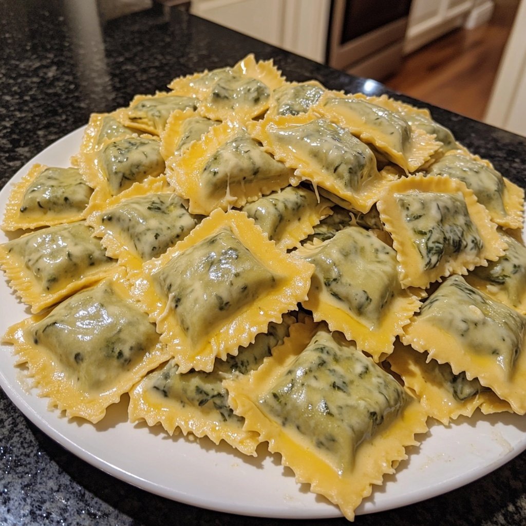 Creamy Tuscan Ravioli