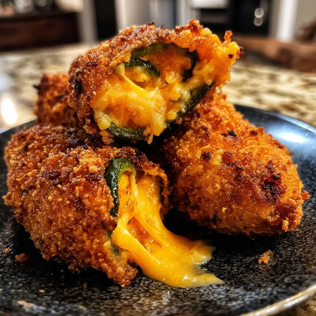 Jalapeno Poppers with Cheddar Filling