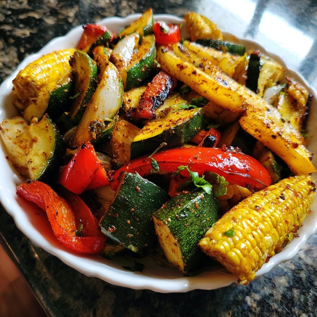 Jamaican Jerk Spiced Vegetables