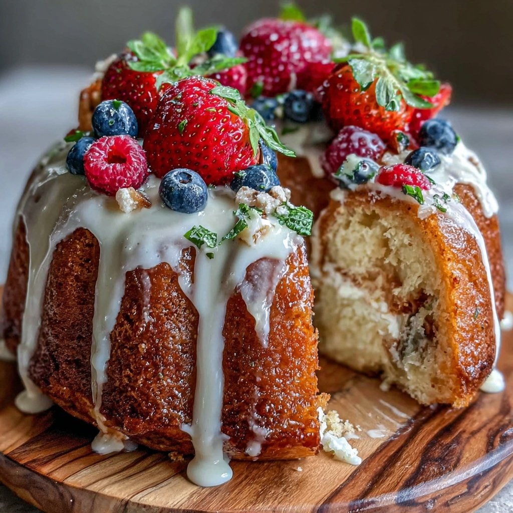 Spring Cake With Lemon And Berries