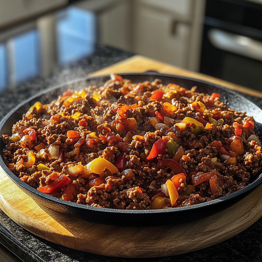 Ground Beef Skillet Smoky