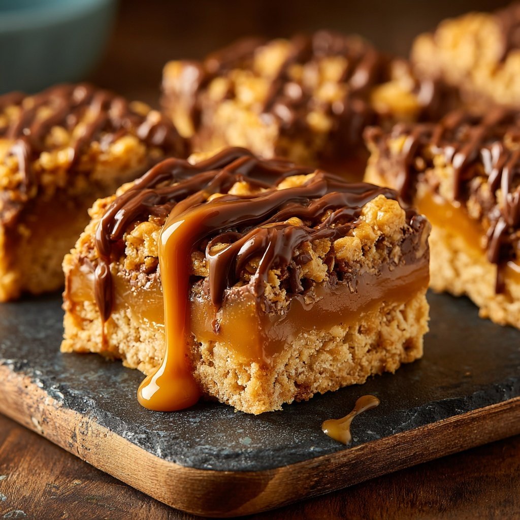 Peanut-Caramel Bars With Chocolate | Kookmutsjes