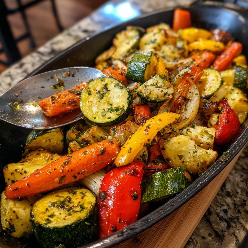 Garlic Herb Roasted Veggie Medley
