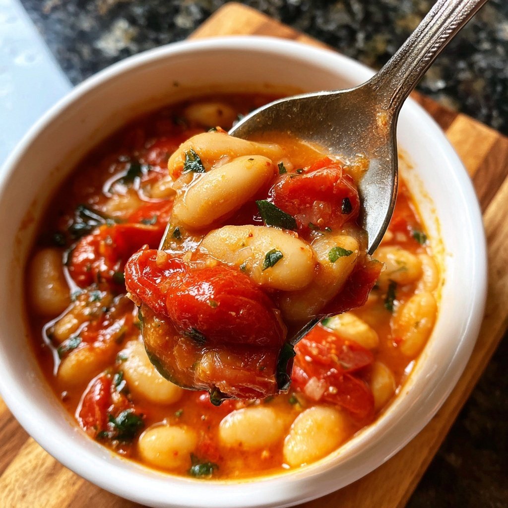 Mediterranean White Bean Tomato Stew