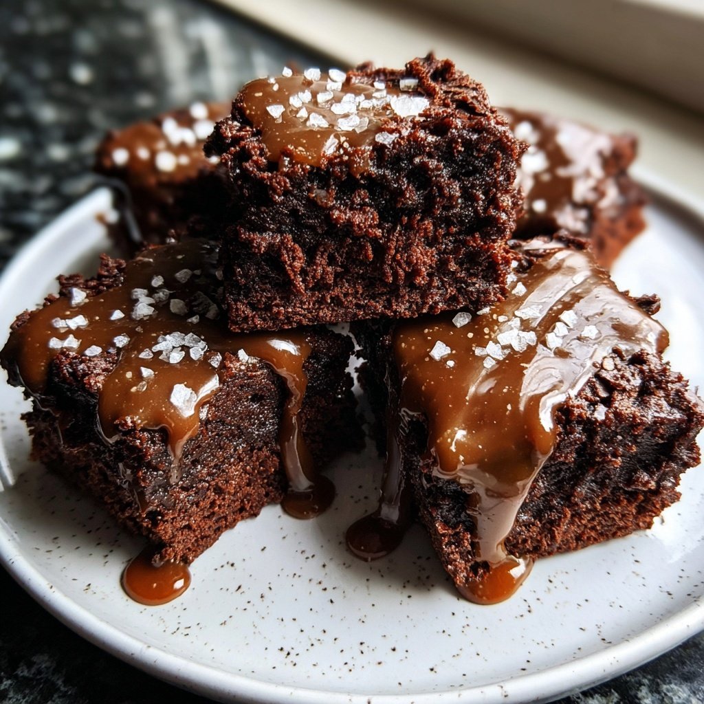Cottage Cheese Brownies with Maple Glaze