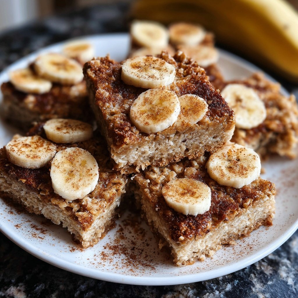 Banana Cinnamon Breakfast Squares