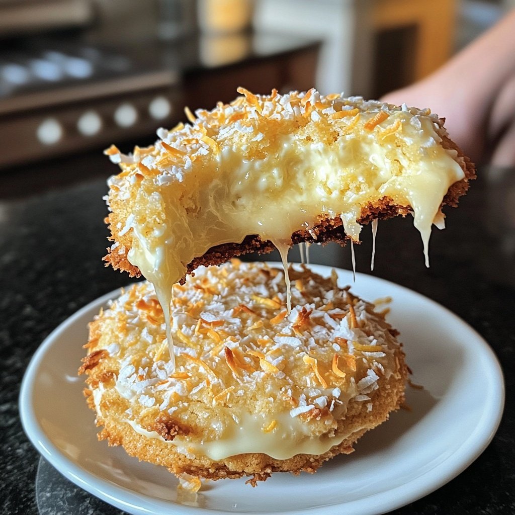 Lemon Coconut Cheesecake Cookies