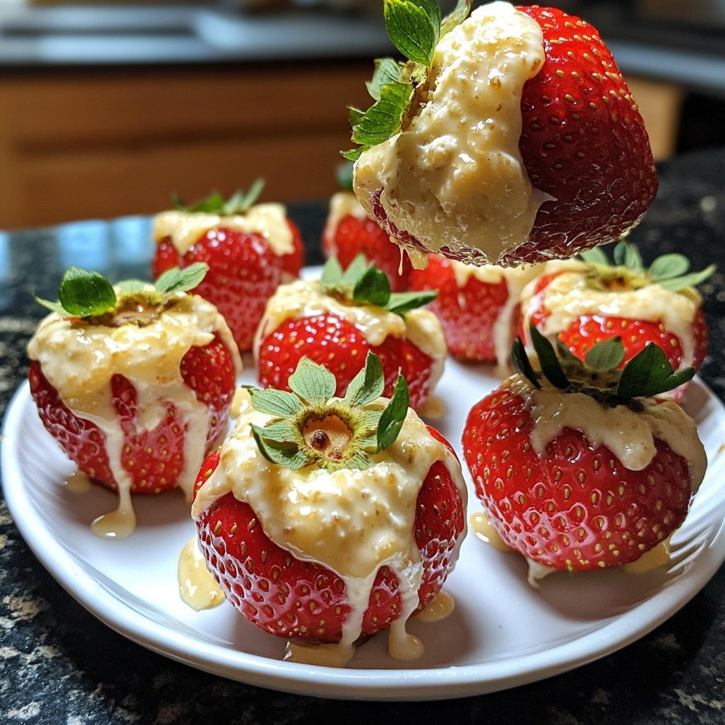 Cheesecake Stuffed Strawberries
